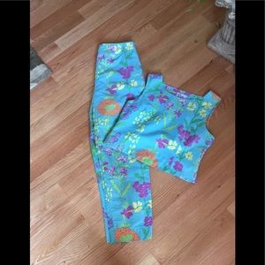 Rare Lilly Pulitzer Crop top & pants set